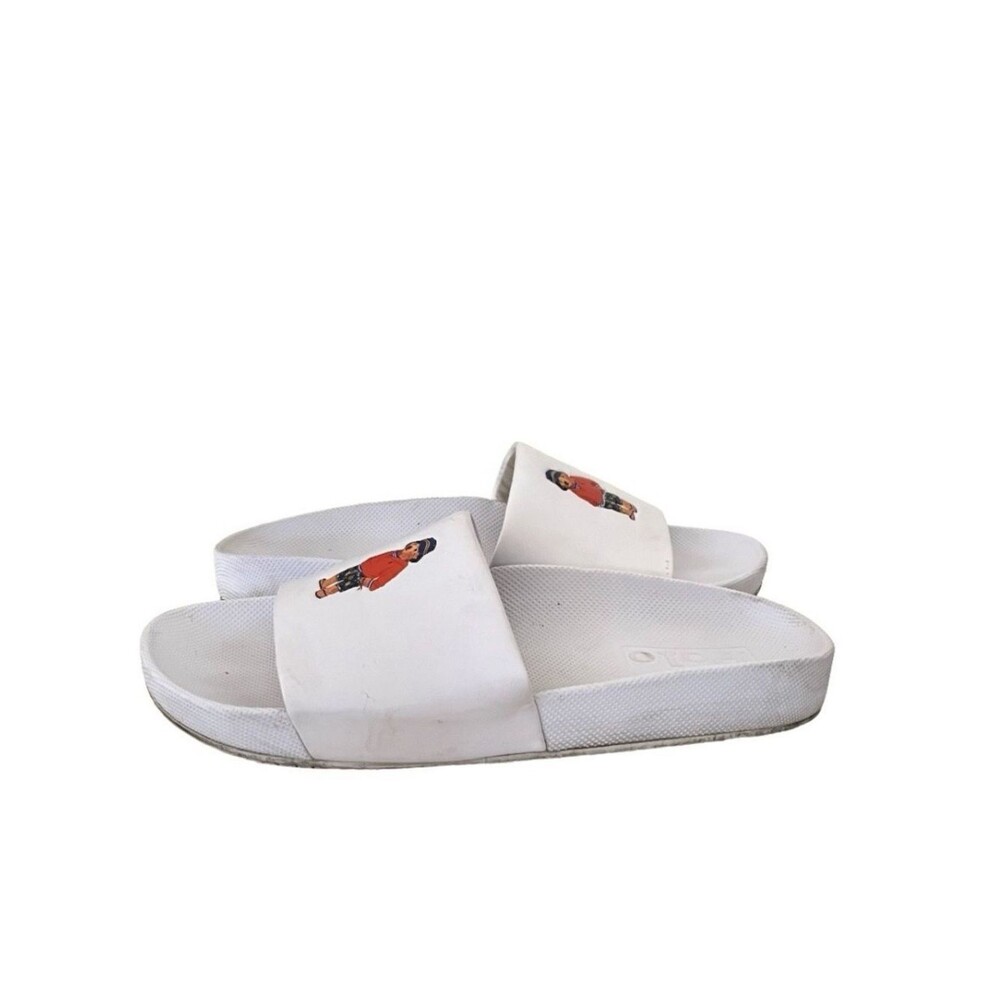 POLO RALPH LAUREN Polo Bear Cayson Slide White Slip On Mens Size 13 D